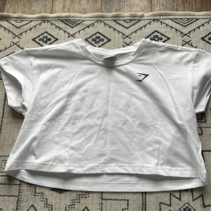 Gymshark Pre Workout Graphic Crop Tee